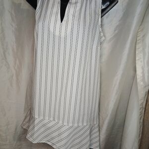 Chico's Black and White Sleeveless Top